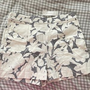Ann Taylor - Gingham Flower Pattern Shorts - size 10